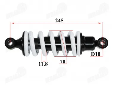 Rear shock absorber for motorcycle L245 fits NAKED50