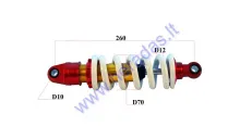 Rear shock absorber for motorcycle CBF33 L260 spring diameter 12