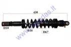 Rear shock absorber for motorcycle L460 spring diameter 10