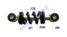 Shock absorber for ATV quad bike up to 50cc L127 spring diameter 7