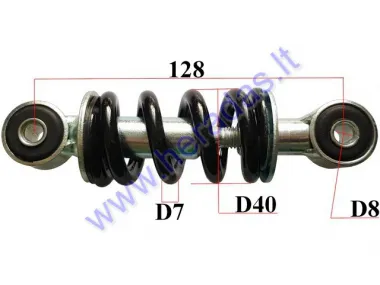 Shock absorber for ATV quad bike up to 50cc L127 spring diameter 7