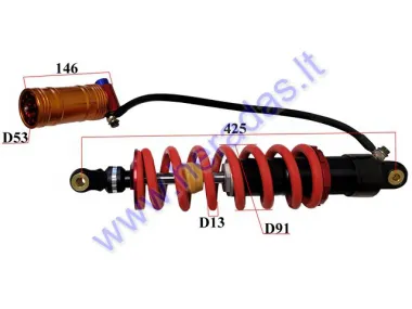 Rear shock absorber for motorcycle L425 spring diameter 13