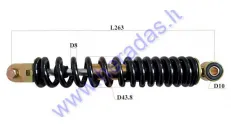 Shock absorber for scooter L260 spring diameter 8