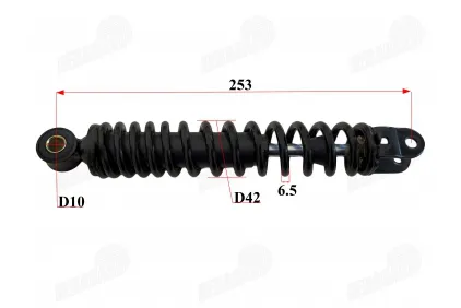Shock absorber for scooter L253 spring diameter 6,5