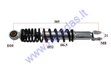 SHOCK ABSORBER FOR SCOOTER L305 sp6,5 M8