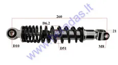 SHOCK ABSORBER FOR MOTORCYCLE, SCOOTER L260 sp6,2 M8