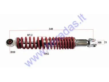 SHOCK ABSORBER FOR MOTORCYCLE, SCOOTER L340 sp7,2 M8