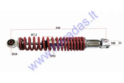 SHOCK ABSORBER FOR MOTORCYCLE, SCOOTER L340 sp7,2 M8