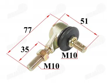 Steering rod tip for ATV quad bike 110-200cc M10 left side thread