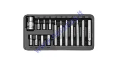 15 piece hexagon bit set  H4, H5, H6, H7, H8, H10, H12 L=30mm, L=70mm