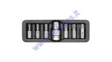 7 piece torx bit set T25, T30, T40, T45, T50, T55 L=30mm