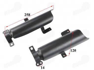 A set of protective front shock absorbers for motorcycle 50cc fits FR50