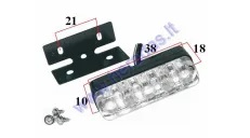 Number plate lights for scooter, motorcycle 12V LED universal