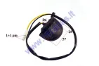 Apšvietimas numerio motorolerio,motociklo 12V universalus 56x26mm lemputė w5w 5w