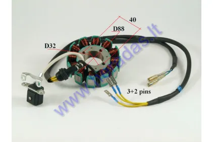 Magneto/stator 12 coils for ATV quad bike