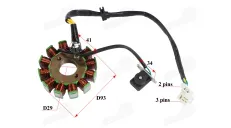 Magneto/stator 12 coils for motorcycle moped fits CHAMP MONTANA