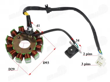 Magneto/stator 12 coils for motorcycle moped fits CHAMP MONTANA