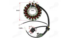 Magneto/stator 18 coils for quad bike POLARIS SPORTSMAN 500 3089959 3089579 3089906 3089906 3090081