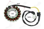Apvija, apvijos generatoriaus 18 polių motociklo 31120-MV9-671 Honda CB 600 CBR 600 F / F2 / F3 600 1991-2006