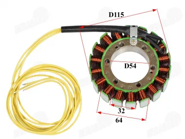Apvija, apvijos generatoriaus 18 polių motociklo Honda XL600 VF700 VF750 VFR700 VFR750 VFR750 XRV750 93-03 31120-MM9-004