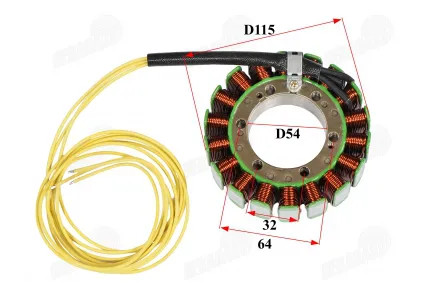 Apvija, apvijos generatoriaus 18 polių motociklo Honda XL600 VF700 VF750 VFR700 VFR750 VFR750 XRV750 93-03 31120-MM9-004