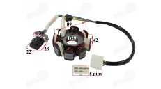 Magneto/stator 8 coils for motorcycle, quad bike, scooter 125CC 156FMI engine