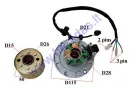 Magneto/stator with rotor for scooter ZS154FMI-2  5 wire