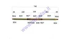 REAR AXLE FOR 125-230CC ATV QUAD BIKE