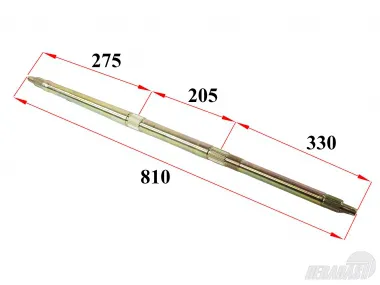 Ašis galinė 200-250cc ATV keturračio