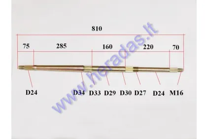 Ašis galinė 200-250cc ATV keturračio motociklo analogas ATV250001