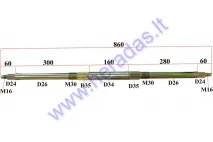 Rear axle for 200-250cc ATV quad bike