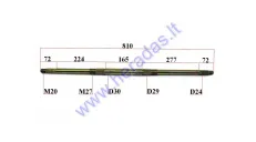 Rear axle for 200-250cc ATV quad bike