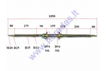 Rear axle for 250cc ATV quad bike