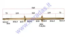 Rear axle for 50cc ATV quad bike