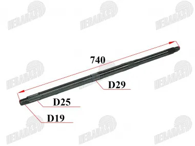 Rear axle ATV quad bike fits EGL MOTOR MADIX110, THE125