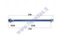 Rear wheel axle for motorcycle L250 D10 M10