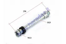 Rear wheel axle bolt for motorcycle