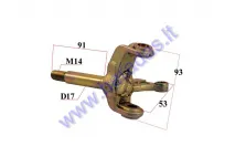 Front right stub axle for quad bike