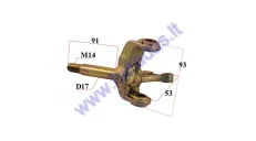 Front right stub axle for quad bike
