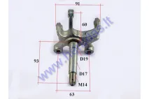 Front right stub axle for quad bike