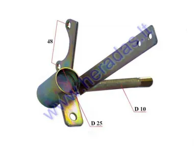 Front right side stub axle for quad bike