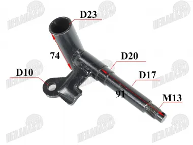 Front axle for the right side of the quad fits CRUSADER