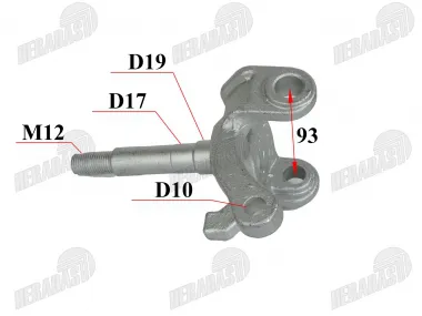 Ašis priekinė keturračio dešinės pusės tinka EGL MOTOR MADIX110, THE125