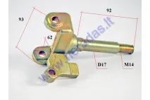 Front right side stub axle for quad bike