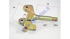 Front right side stub axle for quad bike