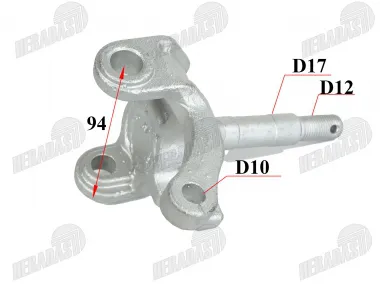 Ašis priekinė keturračio kairės pusės tinka EGL MOTOR MADIX110, THE125