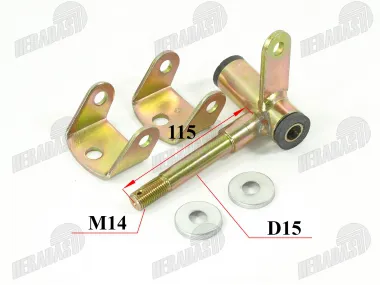 Front left side stub axle for quad bike