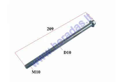 Ašis rato motorolerio 50cc D10 L210