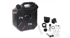 Atsarginis kuro bakas atv keturračio motociklo 5 litrų 295x250x115mm