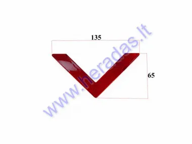 Reflector red for electric scooter, suitable CITYCOCO ES8007 ES8008